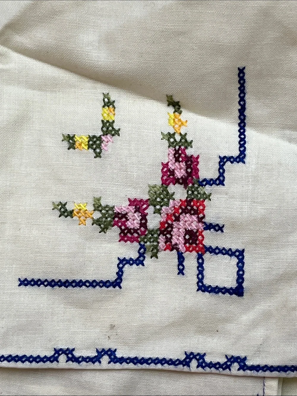 Vintage stich pink gatherings fabric